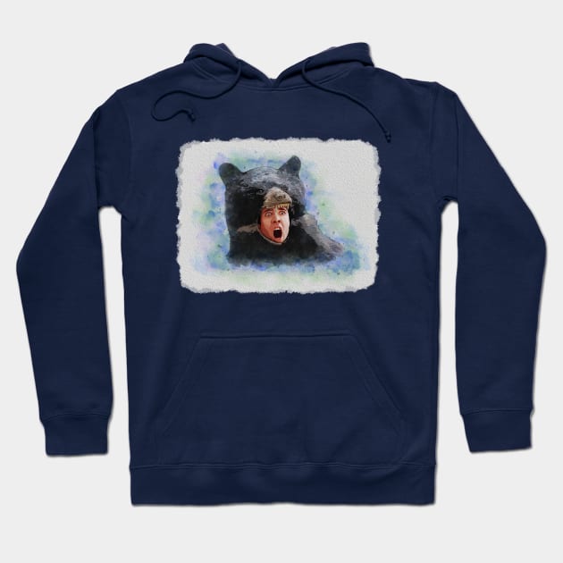 Cage Bear Watercolor Hoodie by Sunshone1